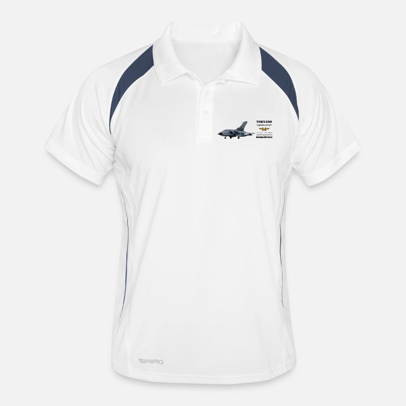 Tornado - Men's Polo breathable - white/navy