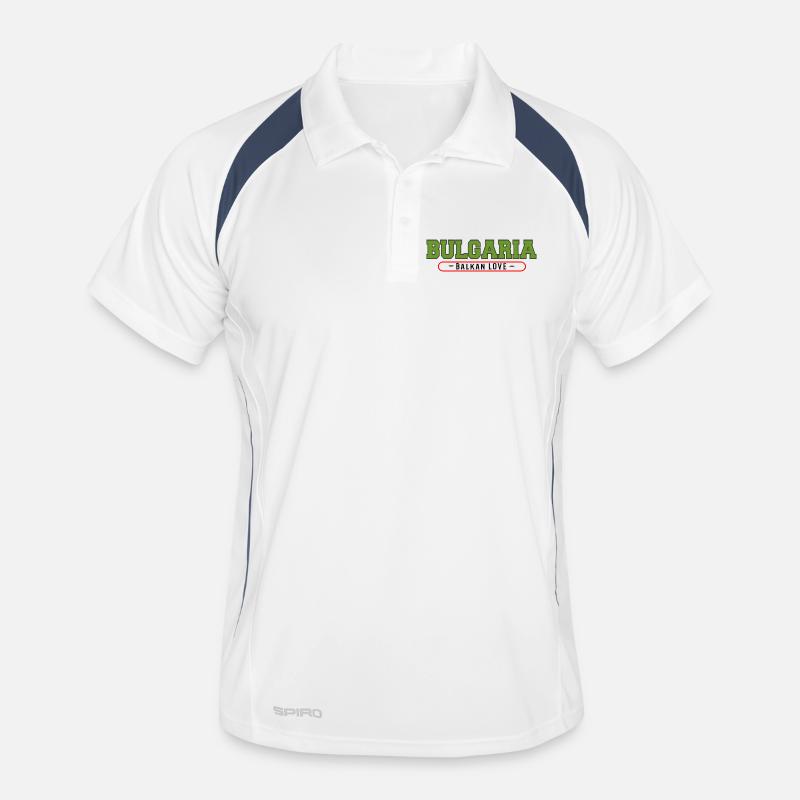 Bulgaria Balkan Love Emblem Men's Polo breathable