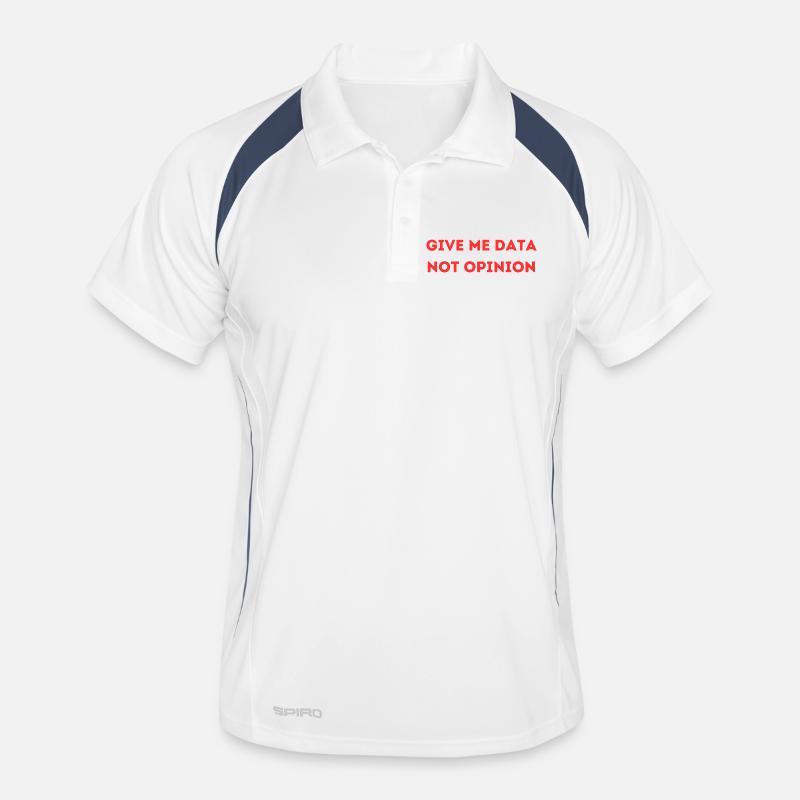 Give Me Data Not Opinion – Nerd Data Science Shirt Männer Polo atmungsaktiv