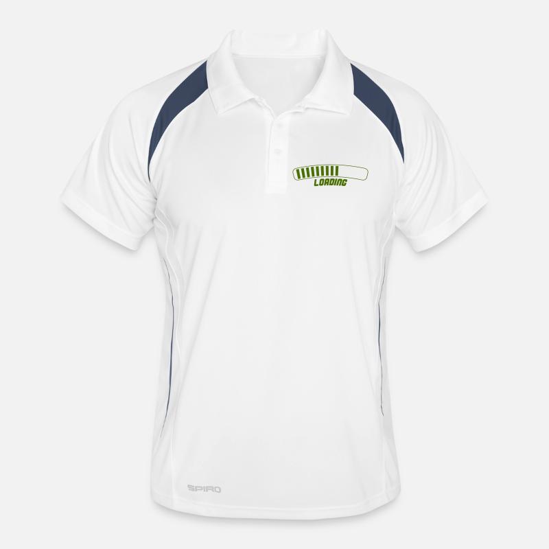 Retro Loading Screen Green Men's Polo breathable