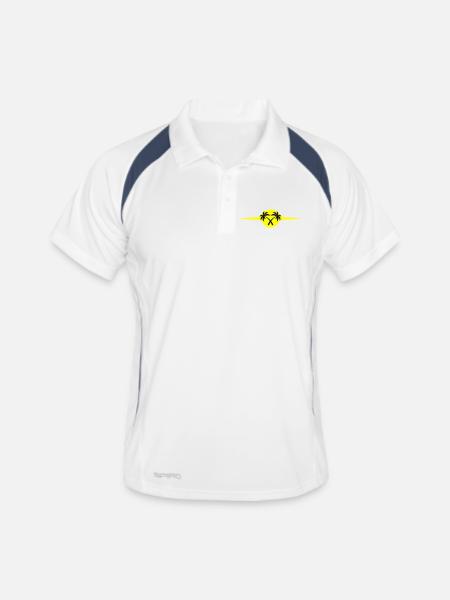 Palm Trees Beach Icon - Men's Polo breathable - white/navy - Front