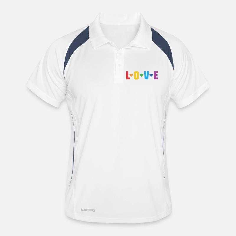 Mois de la Fierté LGBT - L’amour, c’est l’amour Polo respirant Homme