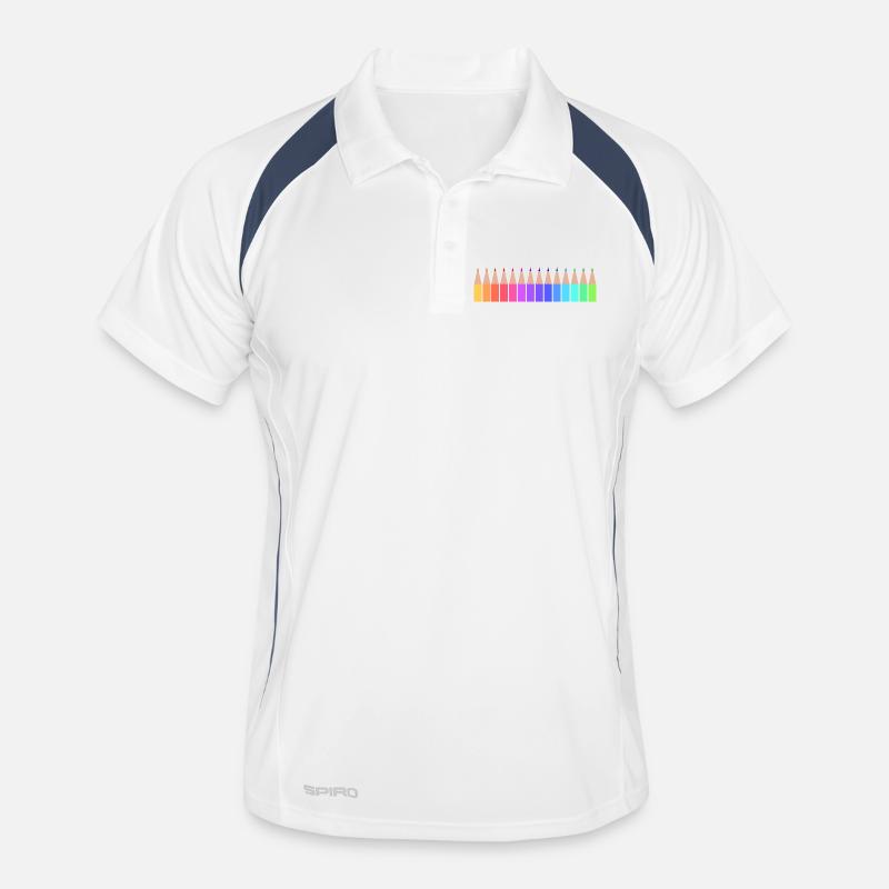 Crayons de couleur Polo respirant Homme