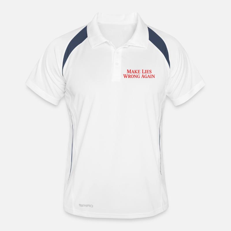 Make Lies Wrong Again Men's Polo breathable