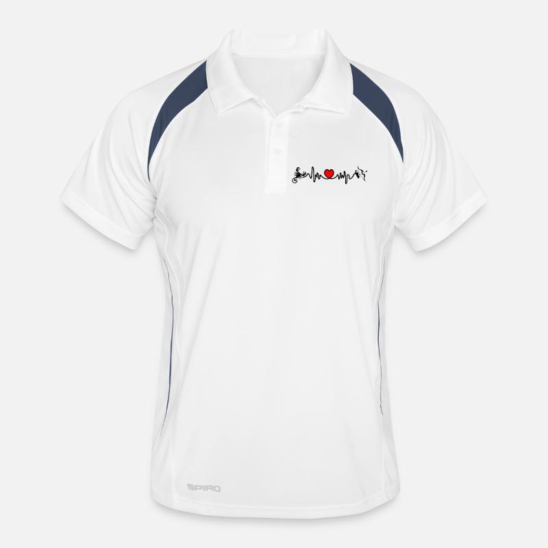 Herzfrequenz Cardio Skorpion Schütze Männer Polo atmungsaktiv