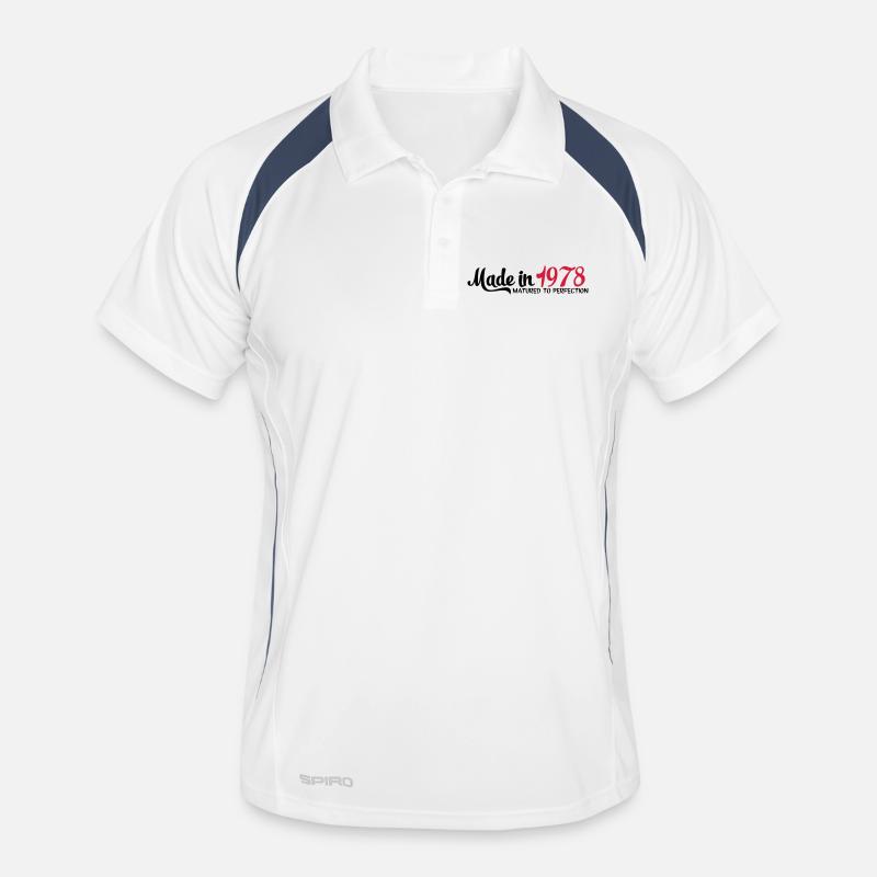 1978 - Men's Polo breathable - white/navy