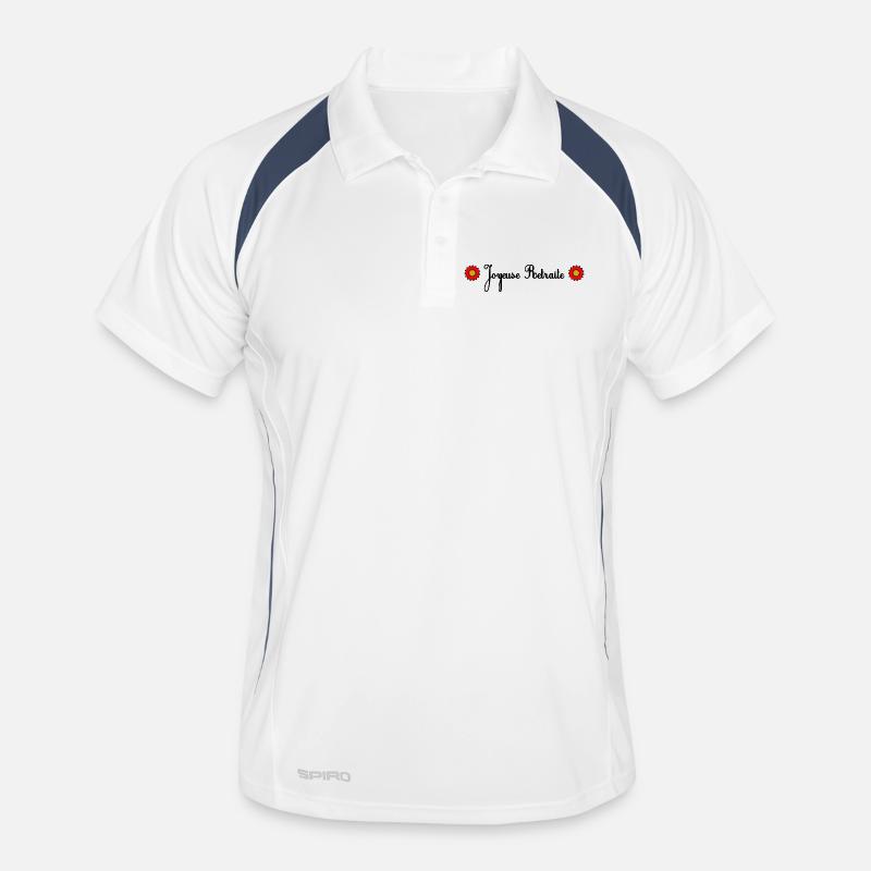 RETRAITE. BONNE RETRAITE. JOYEUSE RETRAITE Polo respirant Homme
