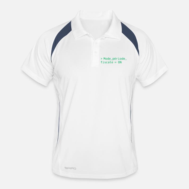 Fiscal period: slow loading, fast coffee Men's Polo breathable