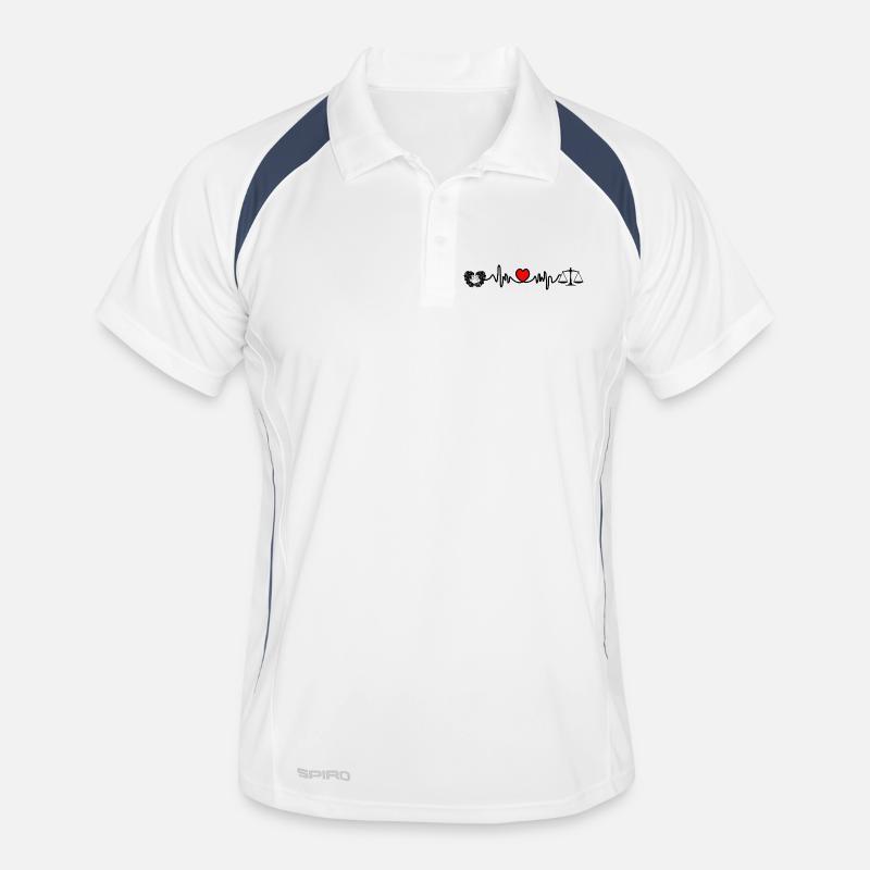 Herzfrequenz-Cardio-Zwillingswaage Männer Polo atmungsaktiv
