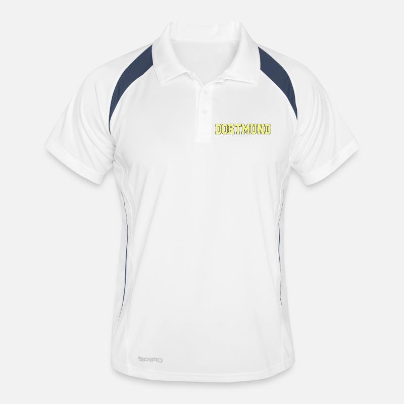 Lettrage Dortmund Polo respirant Homme