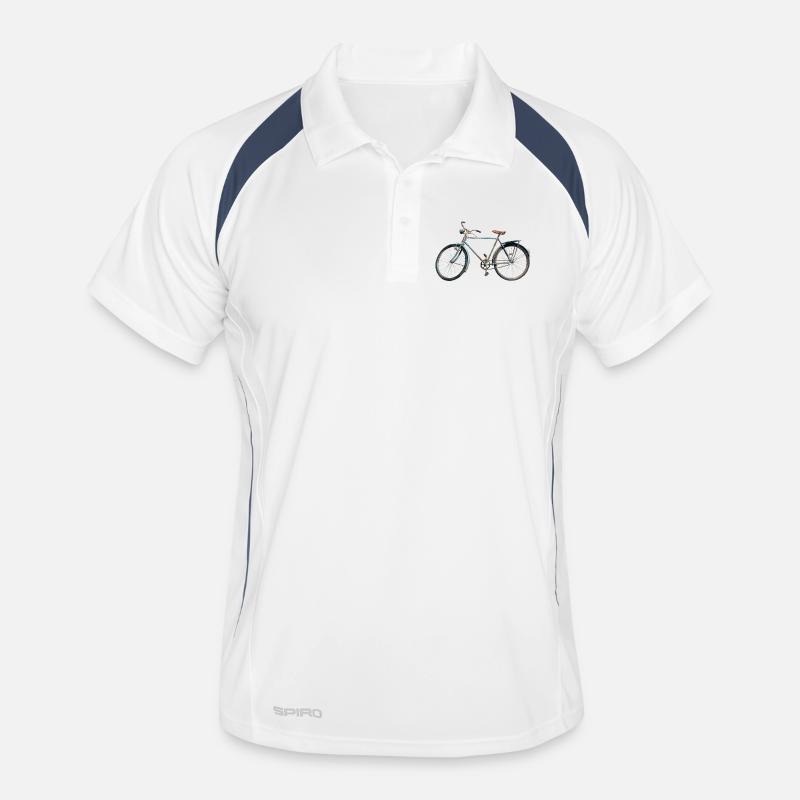 Fahrrad retro Männer Polo atmungsaktiv