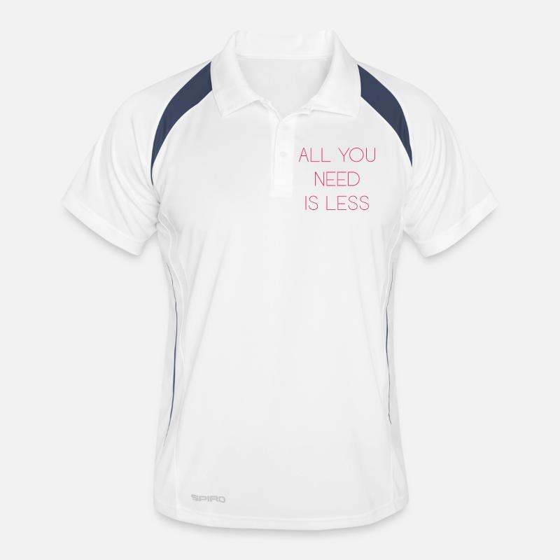 Minimalism - All You Need is Less Men's Polo breathable