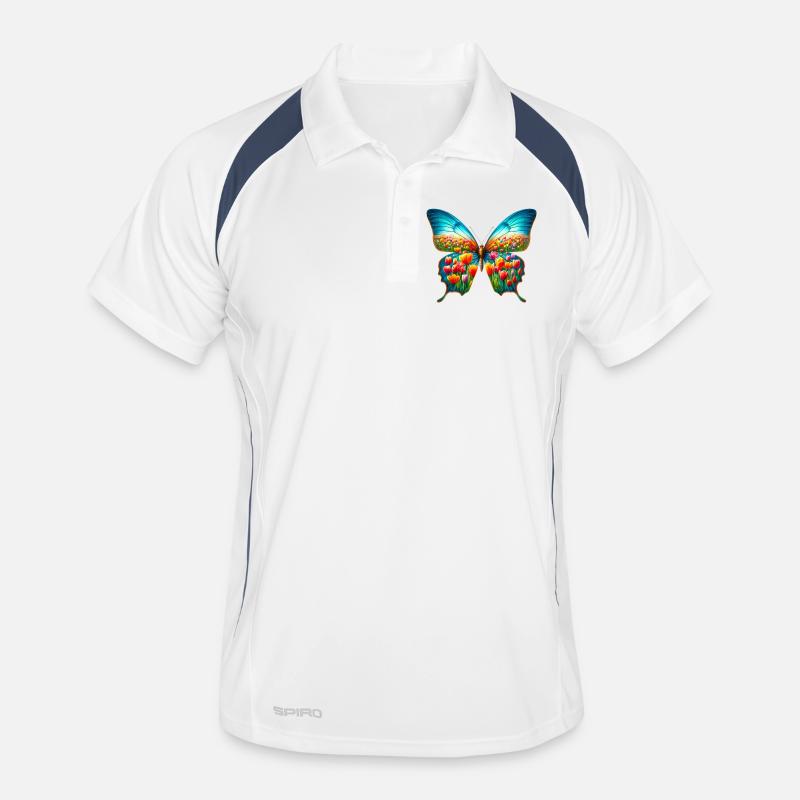 Papillon Tulipe Tulipes Polo respirant Homme