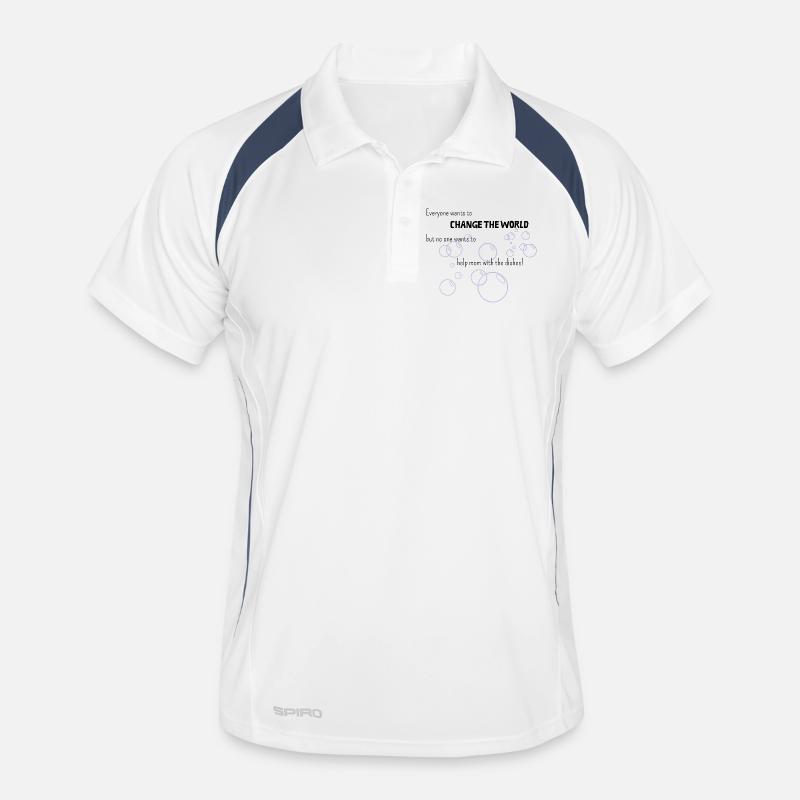 Improving the world starts with mom Men's Polo breathable