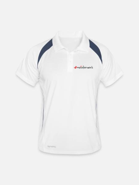 Masterpiece - Men's Polo breathable - white/navy - Front