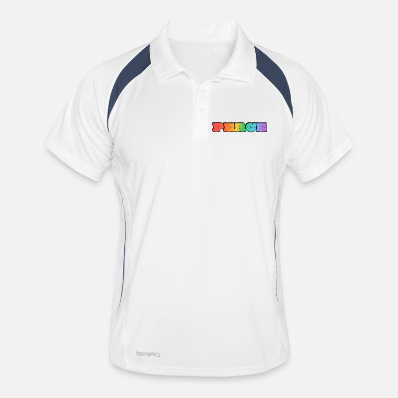 Regenbogenfrieden Männer Polo atmungsaktiv