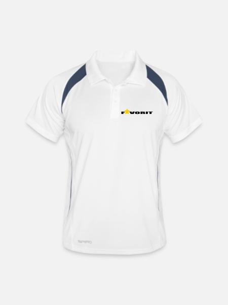 Favourite - Men's Polo breathable - white/navy