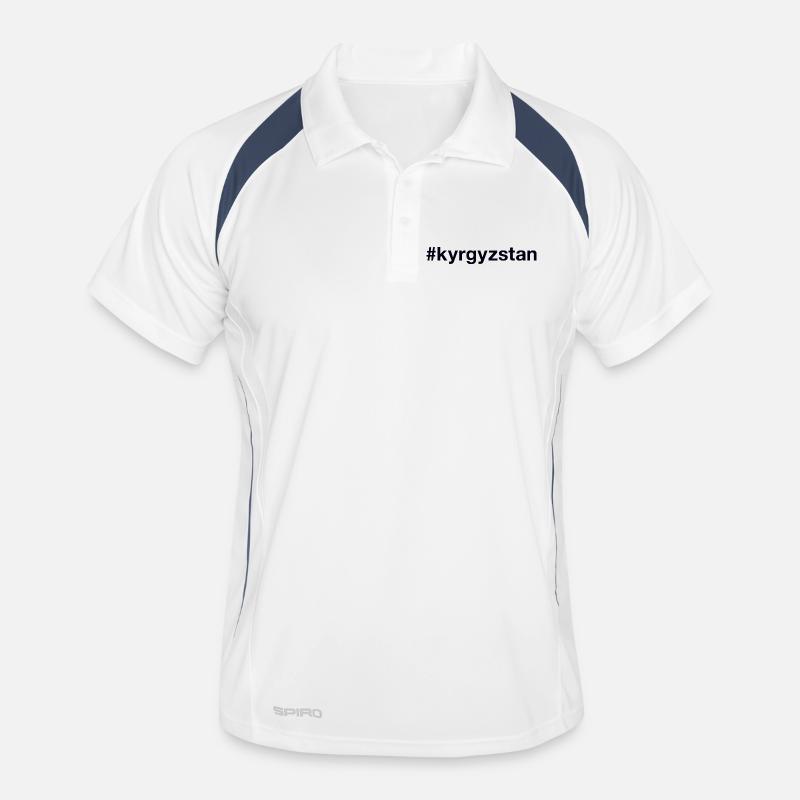 Kyryzstan Kirghizistan Hashtag Polo respirant Homme