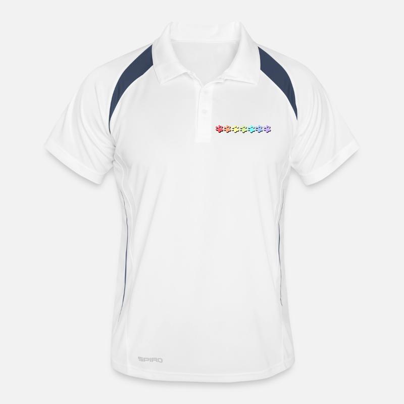 Conception de patte aux couleurs pastel Polo respirant Homme