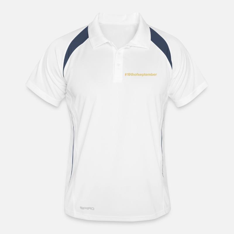 geboren am 19. September Geburtstag birthday Männer Polo atmungsaktiv