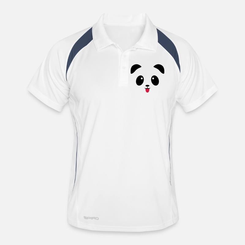Langue de visage de panda Polo respirant Homme