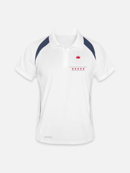 Chef étoilé - Polo respirant Homme - blanc/marine - Devant