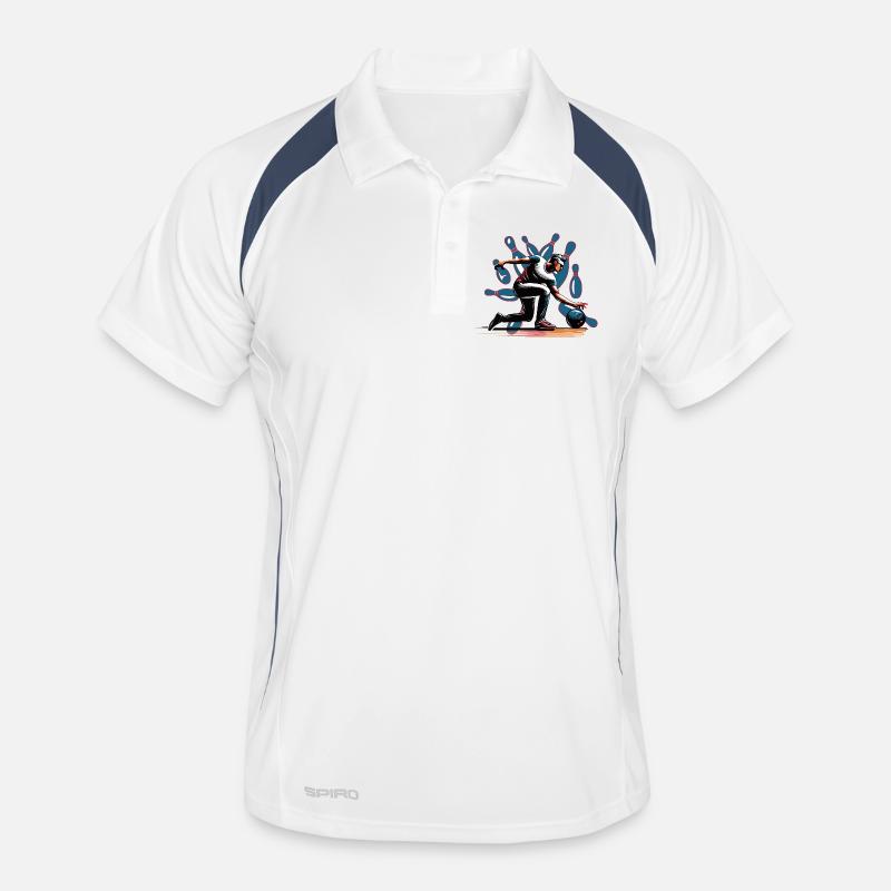 Quilleur dynamique et coloré en action Polo respirant Homme