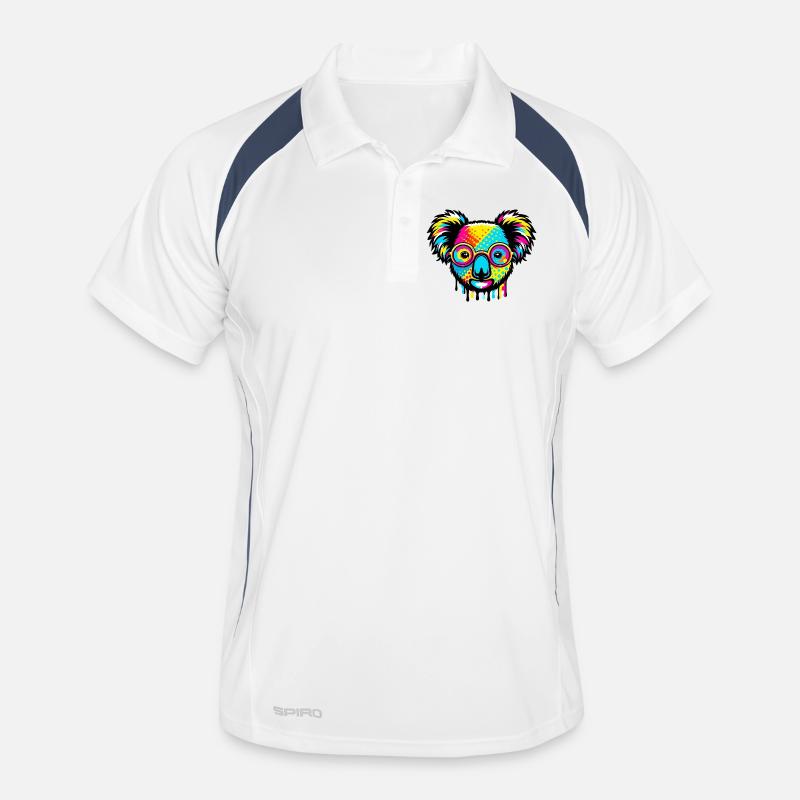 Koala with glasses Men's Polo breathable