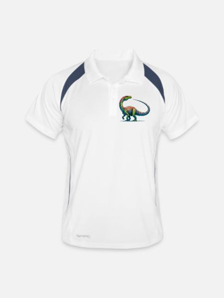 Dinosaur - Men's Polo breathable - white/navy
