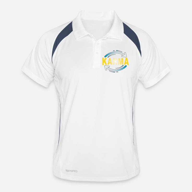 Karma - Minimalist Statement Design Men's Polo breathable