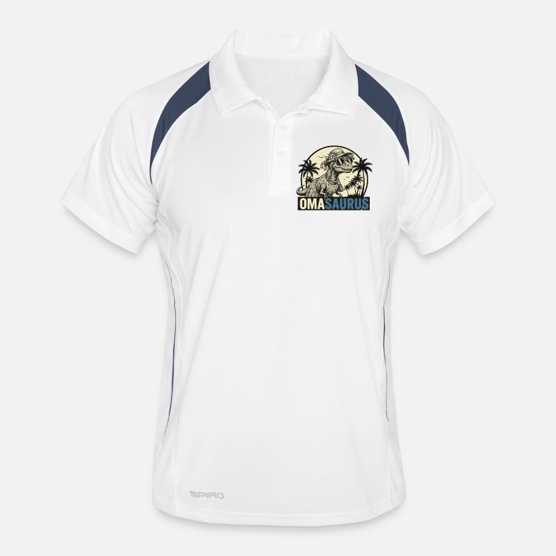 Omasaurus Rex – Lustiges Oma Dinosaurier Geschenk Männer Polo atmungsaktiv