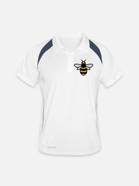 Bee Insect Cartoon - Men's Polo breathable - white/navy