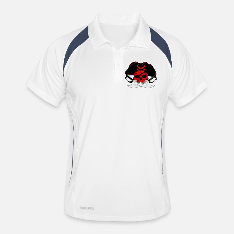 Pirate rouge Polo respirant Homme