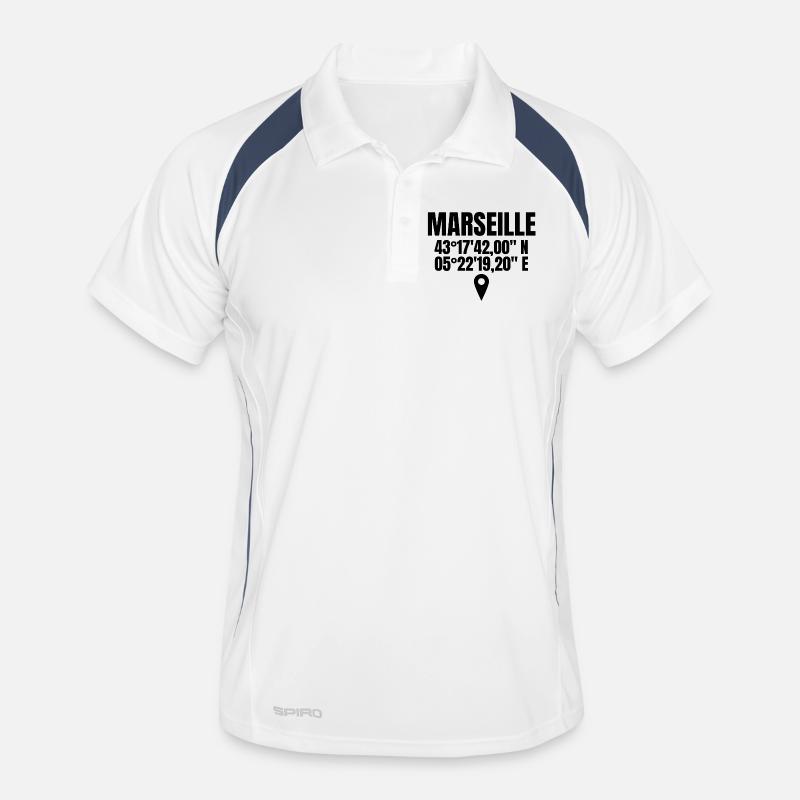 Marseille, ich bin Marseillais, es lebe Marseille Männer Polo atmungsaktiv