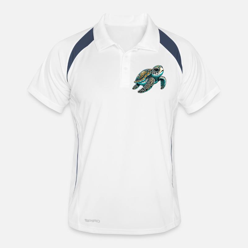 Schildkröte Männer Polo atmungsaktiv