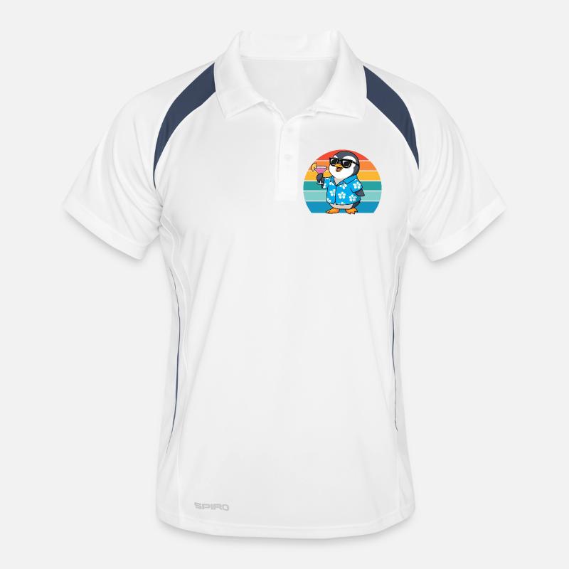 Lunettes de soleil Retro Penguins Cool Penguin Polo respirant Homme