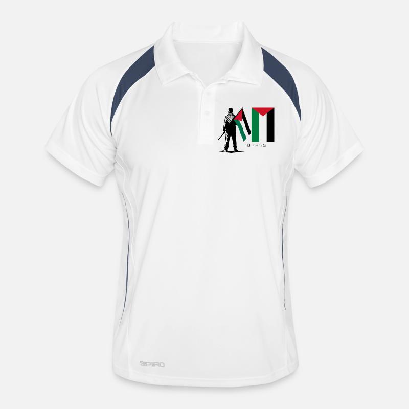 Siluette Abstraite Blocs Colorés Polo respirant Homme