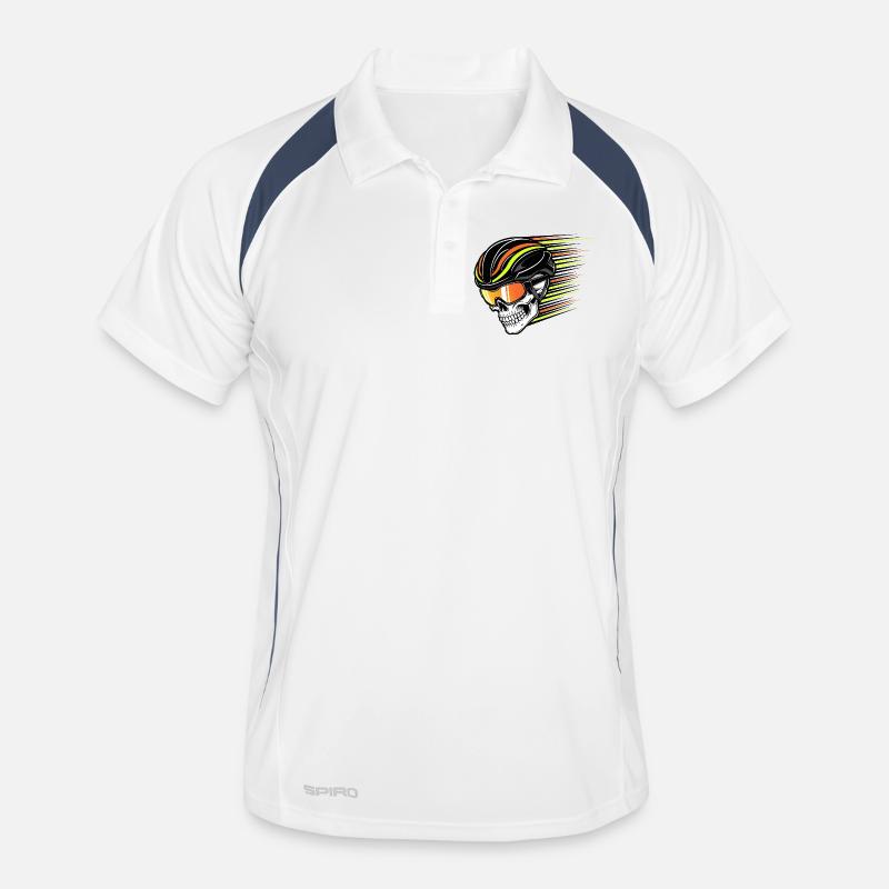 Skull Bicycle VTT VTT Conception de VTT Polo respirant Homme