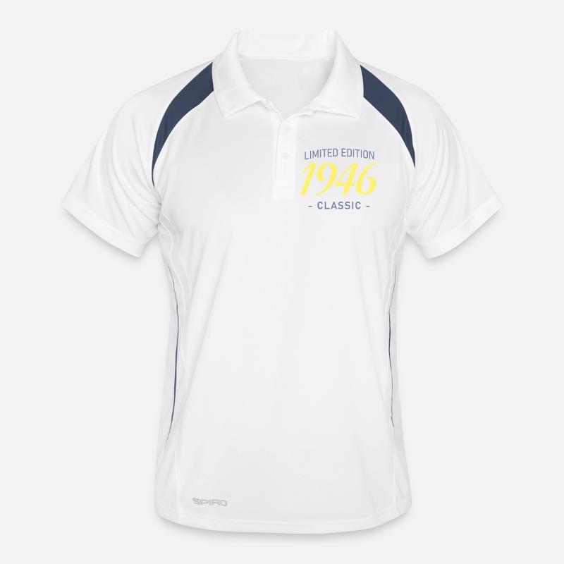 80 Year Old 1946 Typography Bold Tee Men's Polo breathable