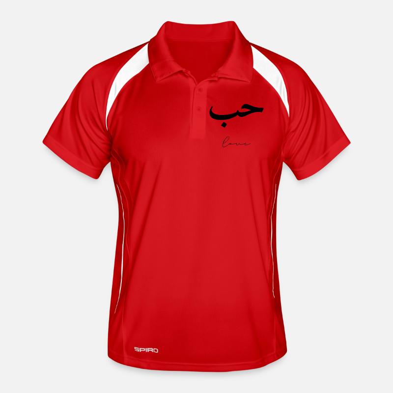 Hub Minimalist Arabic Love liebe Männer Polo atmungsaktiv