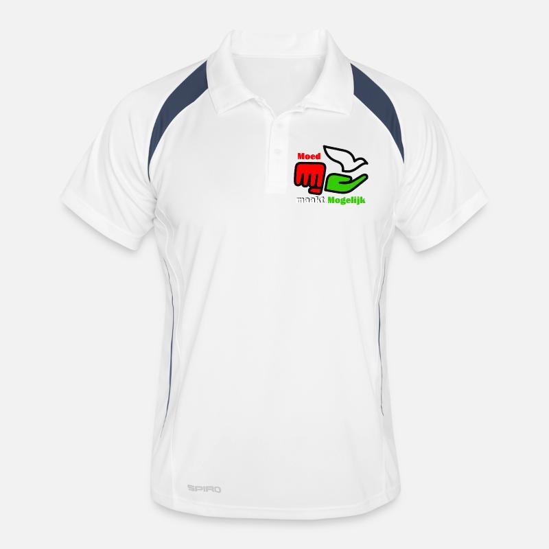 Courage Makes Possible Logo Men's Polo breathable