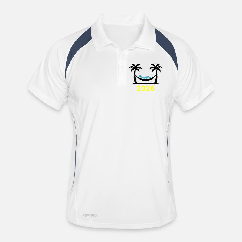 Hammock Palm Trees 2026 Men's Polo breathable