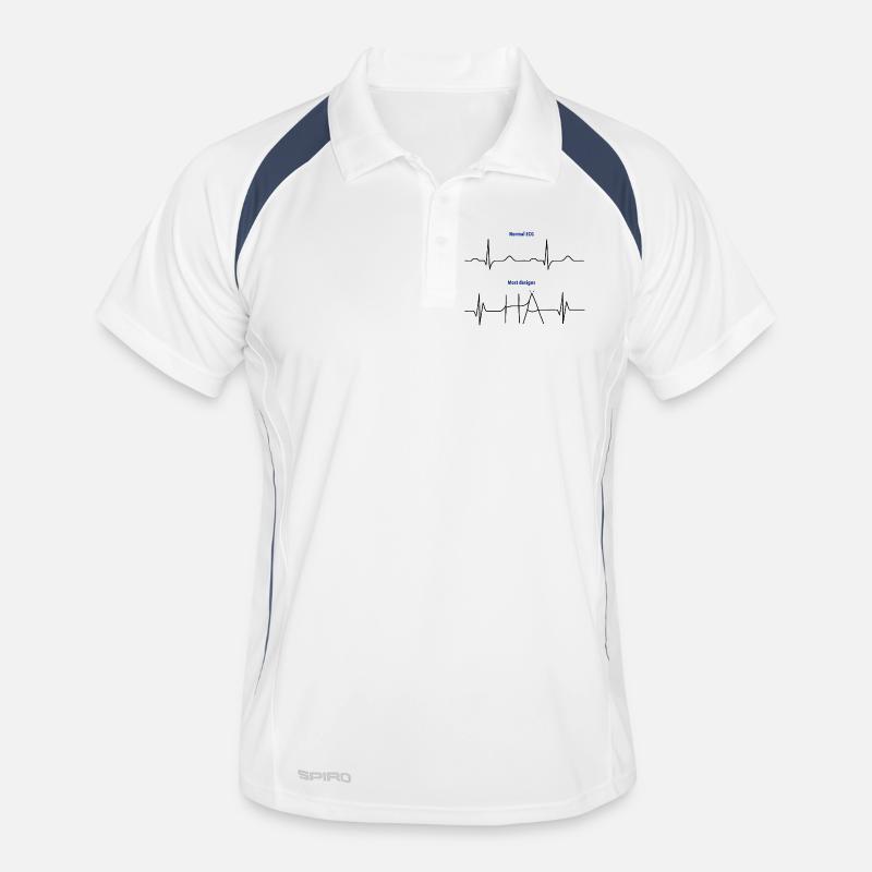 Electrocardiogram (ECG) - Normal versus Hä? Men's Polo breathable