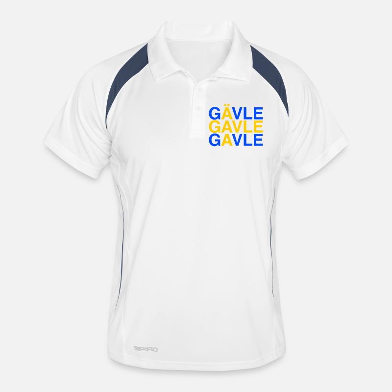 GÄVLE Sweden Flag Schweden Sverige Men's Polo breathable