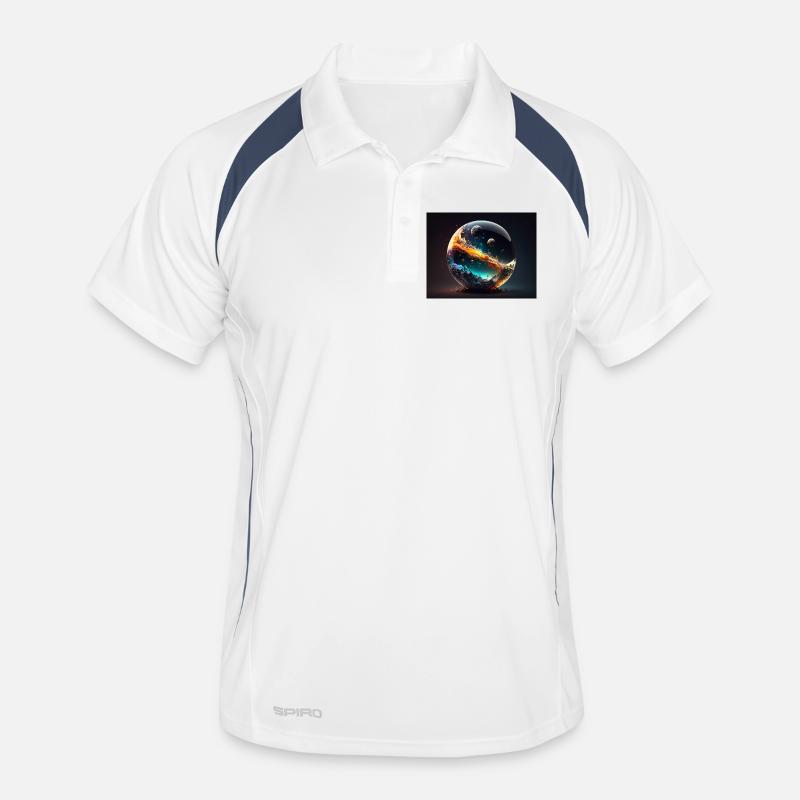 Galactic Universe Globe Men's Polo breathable