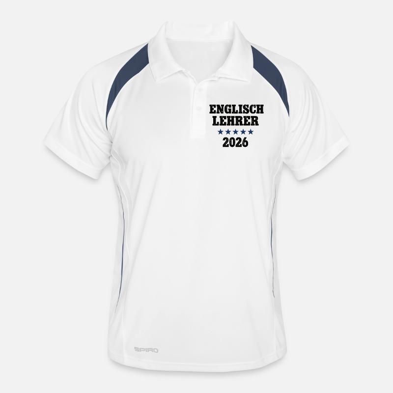 Professeur d’anglais 2026 École d’anglais Polo respirant Homme