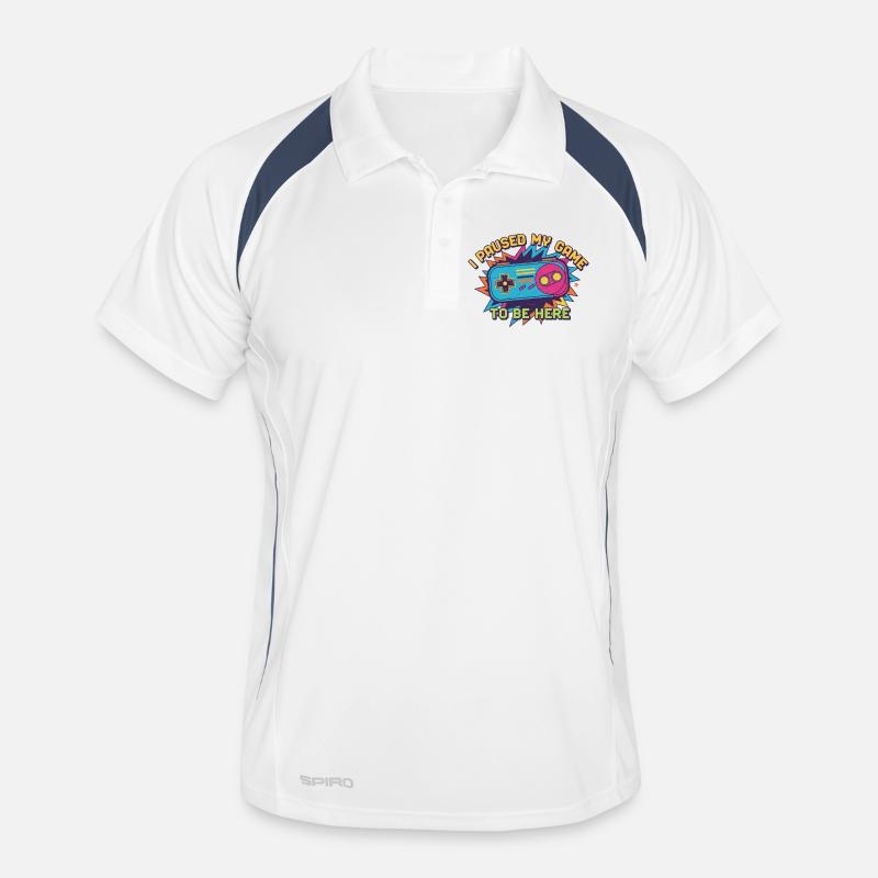 Retro Controller Meme Tee Männer Polo atmungsaktiv