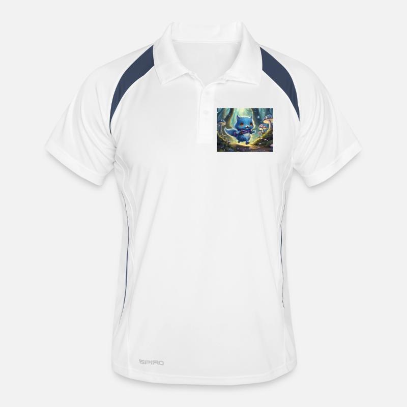 Blue Forest Kitten Adventure Men's Polo breathable