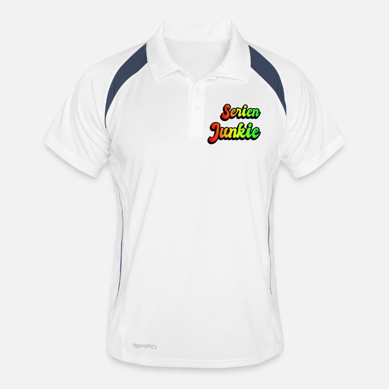 Serien Junkie Regenbogen Design Männer Polo atmungsaktiv