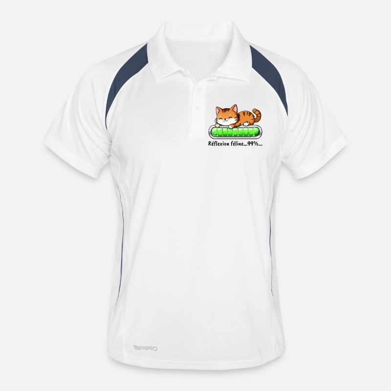 Réflexion Féline à 99% - Chat Mignon Polo respirant Homme